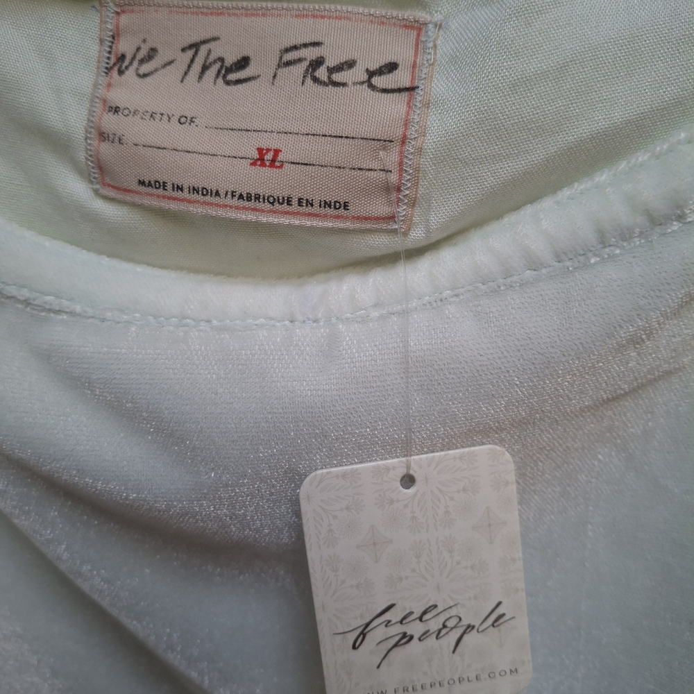 Free People Women's Cream Velvet Shirt. We The Free Cloud 9...